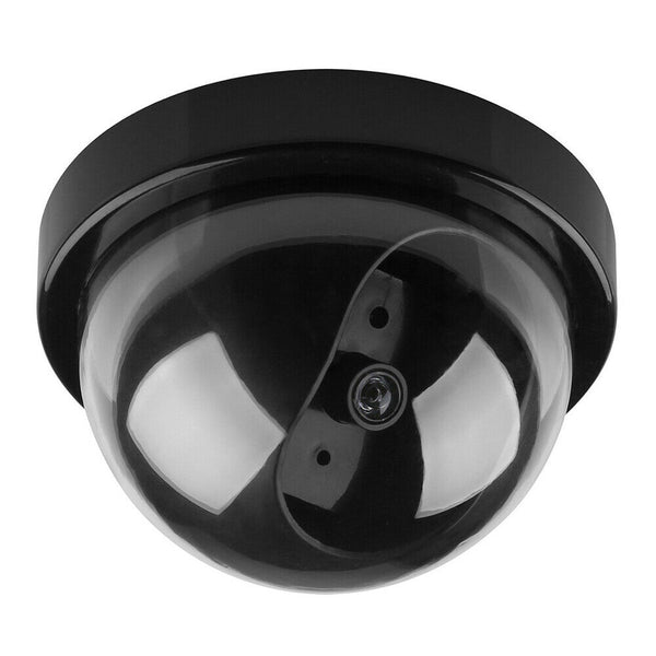 4x Dummy Fake Camera Surveillance CCTV Security Dome Camera Flashing LED Light - Lets Party