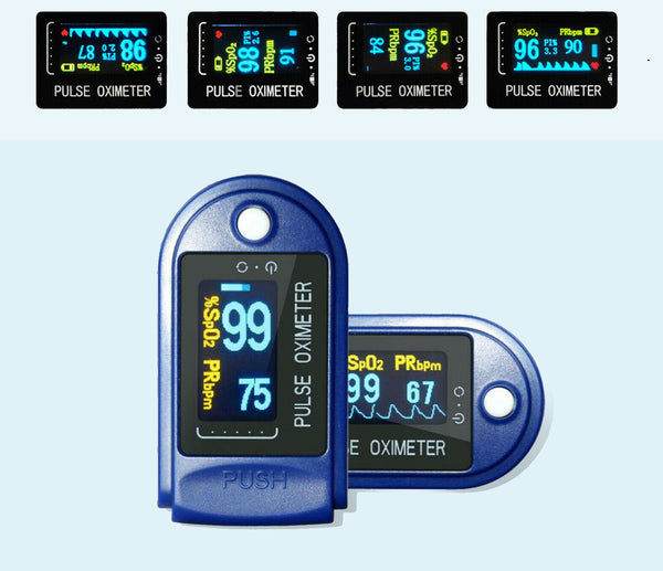 Professional Finger Pulse Oximeter Blood Oxygen Saturation Monitor Heart Rate - Lets Party