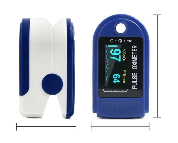 Professional Finger Pulse Oximeter Blood Oxygen Saturation Monitor Heart Rate - Lets Party