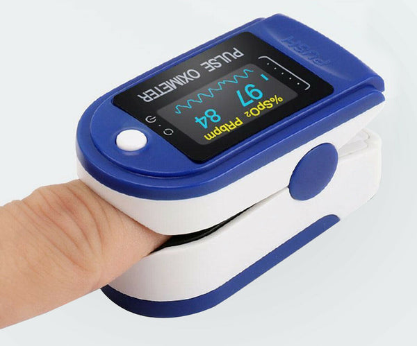 Professional Finger Pulse Oximeter Blood Oxygen Saturation Monitor Heart Rate - Lets Party