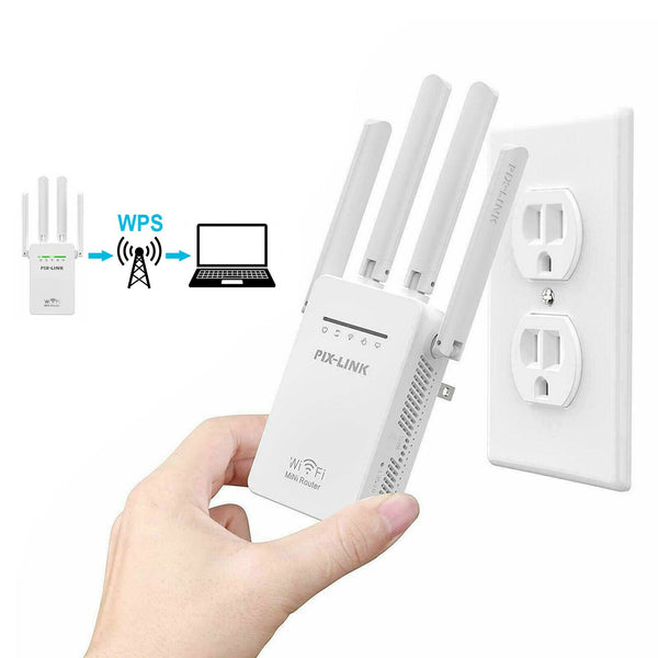 1200Mbps Dual Band Wireless WiFi Repeater Router Range Extender Signal Booster - Lets Party