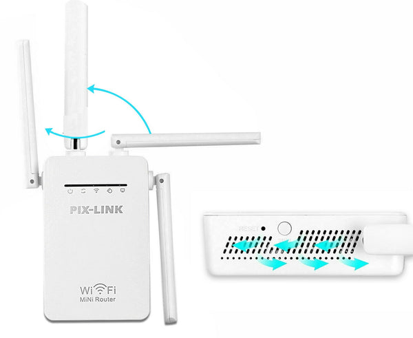 1200Mbps Dual Band Wireless WiFi Repeater Router Range Extender Signal Booster - Lets Party