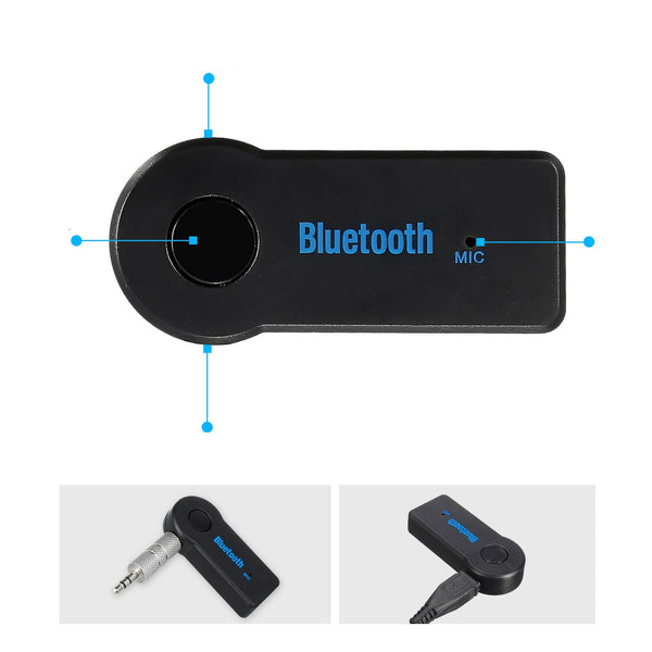 Wireless Bluetooth 3.5mm AUX Audio Music Receiver Stereo Home Car Adapter - Lets Party