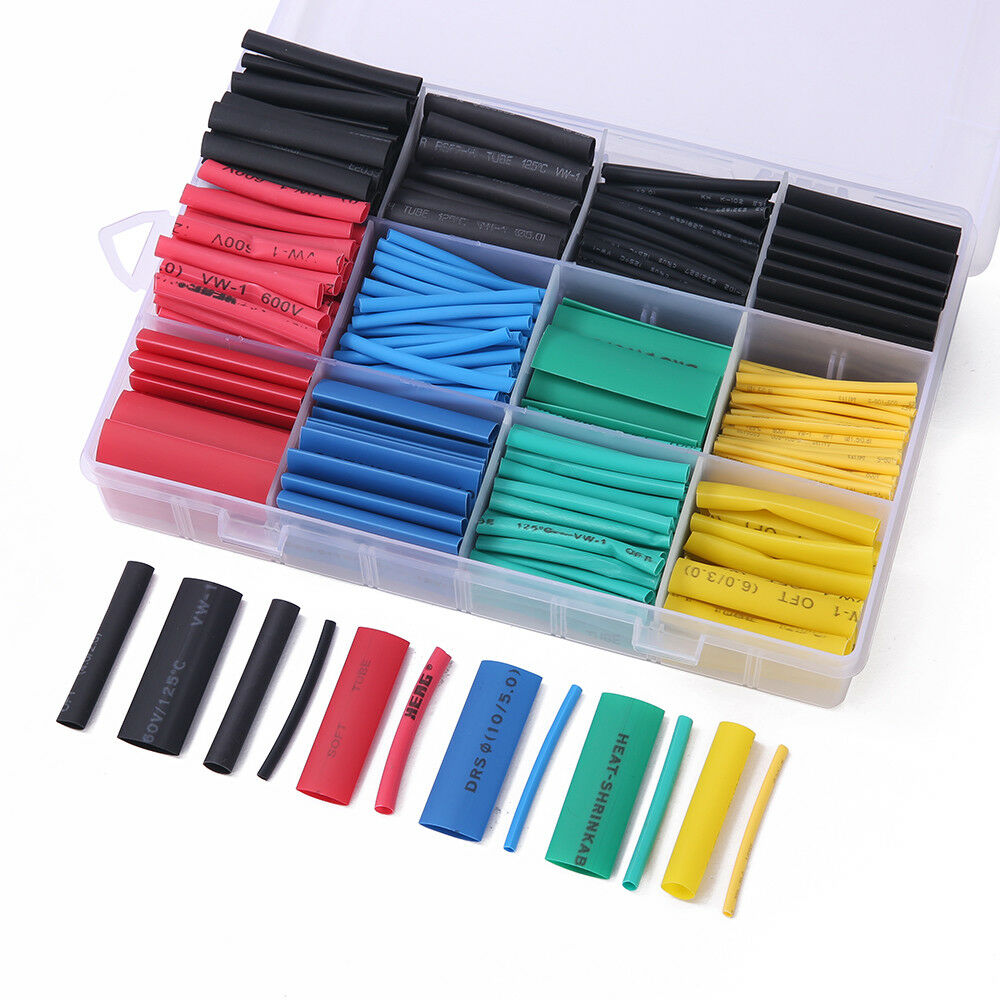 530PCS Heat Shrink Tubing Tube Set 2:1 Assortment Wire Cable Wrap Insulation Kit - Lets Party