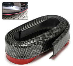 Universal Rubber Car Front Bumper Lip Skirt Protector Body Spoiler Splitter 2.5M
