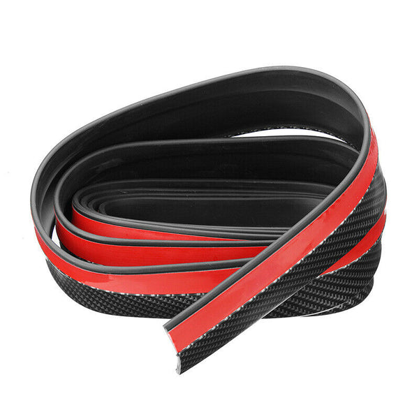 Universal Rubber Car Front Bumper Lip Skirt Protector Body Spoiler Splitter 2.5M - Lets Party