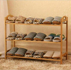 3 Tiers Layers Bamboo Shoe Rack Storage Organizer Wooden Shelf Stand Shelves