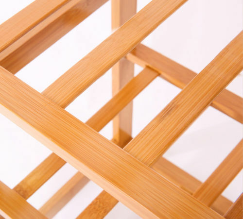 3 Tiers Layers Bamboo Shoe Rack Storage Organizer Wooden Shelf Stand Shelves - Lets Party