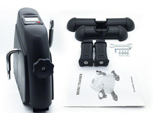 PORTABLE EXERCISER MINI BIKE TRAINER EXERCISE MACHINE DESK HOME GYM PEDAL CYCLE - Lets Party