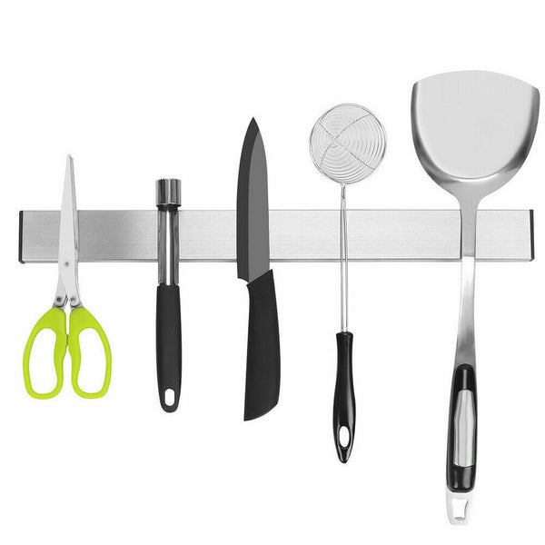 31/41/51cm Stainless Steel Magnetic Rack Knives Knife Holder Tool Shelf Magnet - Lets Party