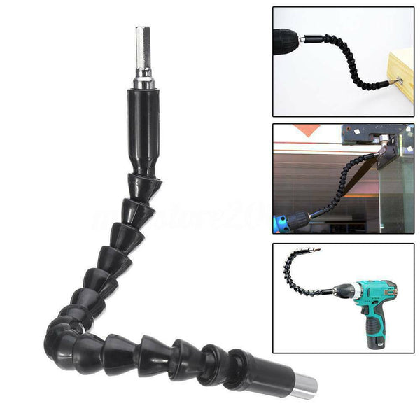 Flexible Drill Bit Extension Shaft Right Extension and Bit Bits Connecting  - Lets Party