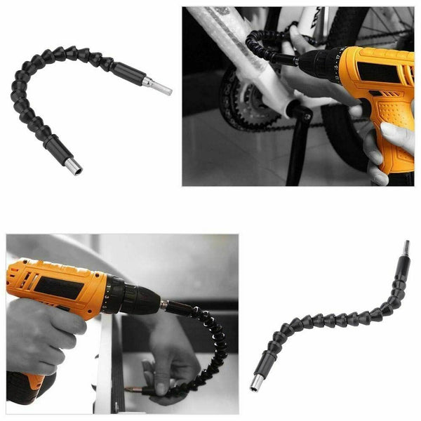 Flexible Drill Bit Extension Shaft Right Extension and Bit Bits Connecting  - Lets Party