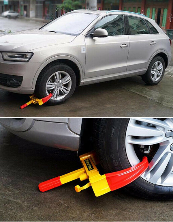Heavy Duty Wheel Clamp Lock Vehicle Caravan Car Security Anti-theft w/ 2 keys - Lets Party