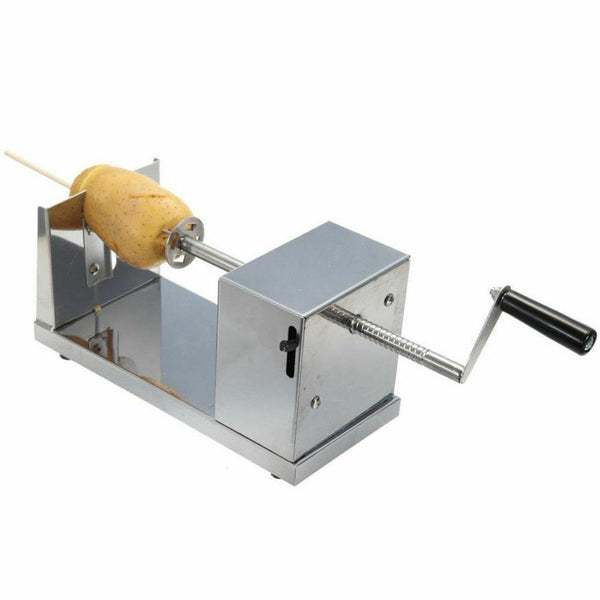 Potato Twister Tornado Slicer Cutter Vegetable Spiral Machine Stainless Steel  - Lets Party