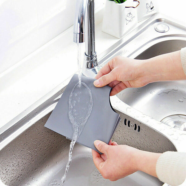 4X Reusable Stove Clean Mat Kitchen Foil Gas Oil Protector Liner Burner Cover  - Lets Party