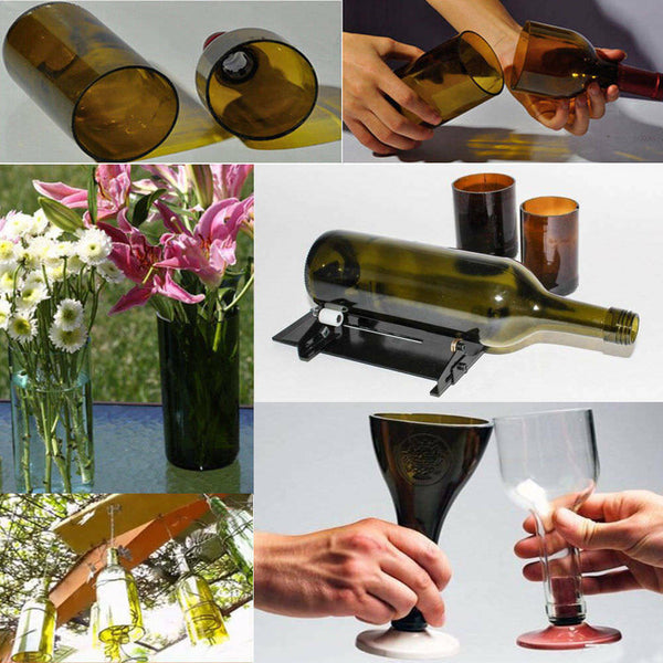 Glass Bottle Cutter Kit Jar Cutting Machine DIY Recycle Tool Set - Lets Party
