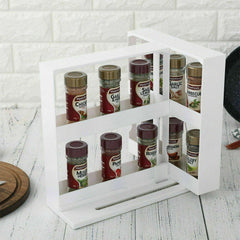 Slide Cabinet Organiser Rack Storage Pantry Kitchen Shelf Spice Jars Can Holder