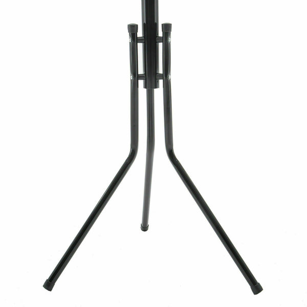 12 Hook Coat Hanger Stand 3-Tier Hat Clothes Rack Metal Tree Style Storage Black - Lets Party