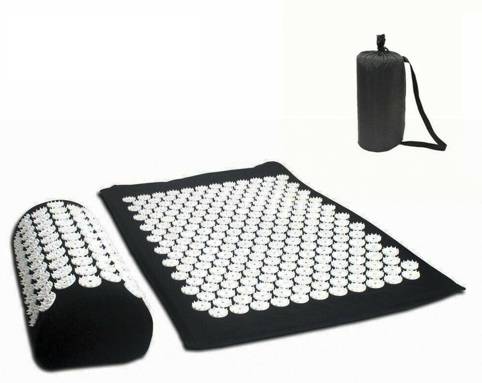 Yoga Massage Acupressure Mat Shakti Sit Lying Mats Pain Stress Soreness Relax - Lets Party