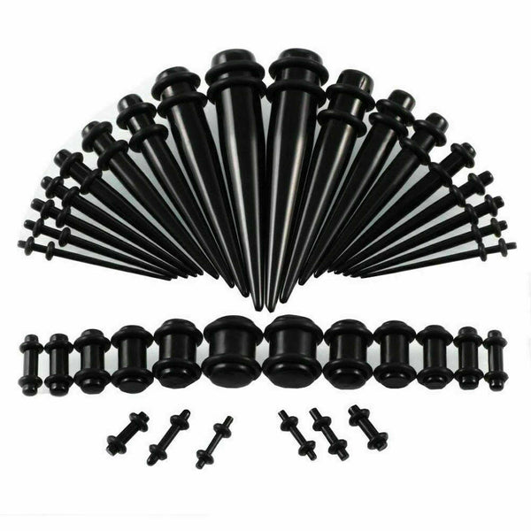 36pcs Ear Stretching Kit Plug Set Stretch Ear Taper Stretcher Expander Tapers - Lets Party