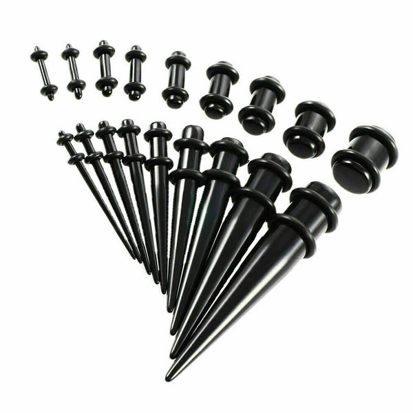 36pcs Ear Stretching Kit Plug Set Stretch Ear Taper Stretcher Expander Tapers - Lets Party