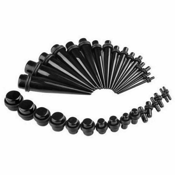 36pcs Ear Stretching Kit Plug Set Stretch Ear Taper Stretcher Expander Tapers - Lets Party