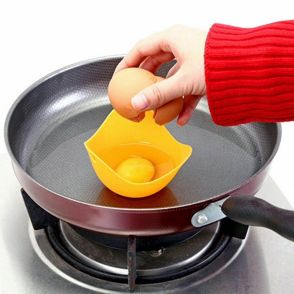 4pcs Silicone Egg Poacher Poaching Pods Pan Poached Cups Moulds For Kitchen - Lets Party