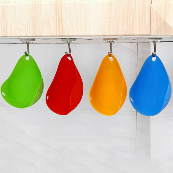 4pcs Silicone Egg Poacher Poaching Pods Pan Poached Cups Moulds For Kitchen - Lets Party