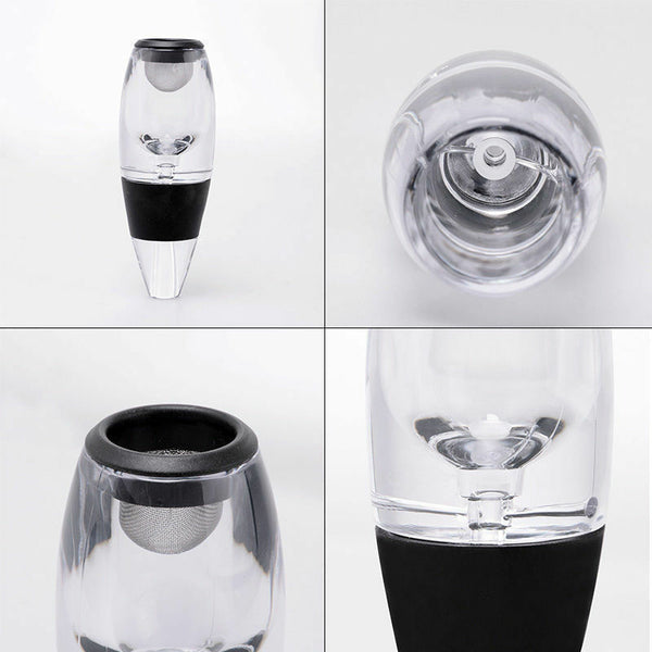 New Magic Decanter Essential RED Wine Aerator and Sediment Filter - Lets Party