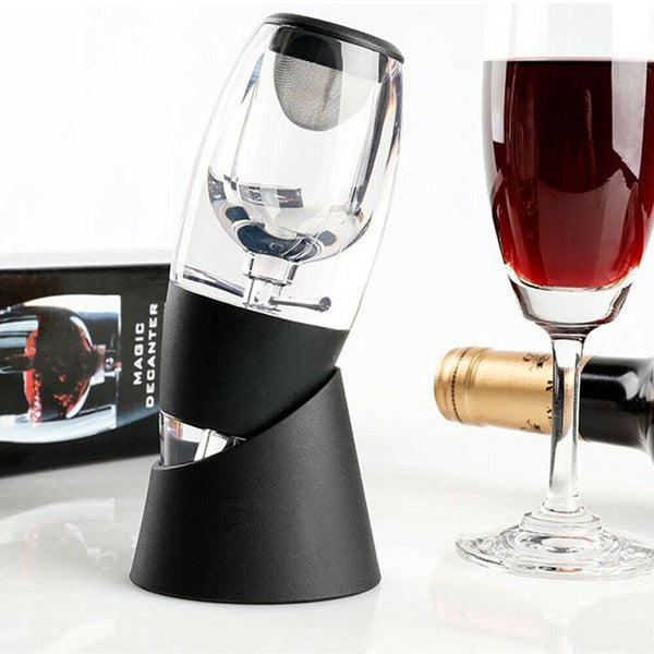 New Magic Decanter Essential RED Wine Aerator and Sediment Filter - Lets Party