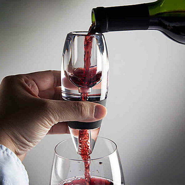 New Magic Decanter Essential RED Wine Aerator and Sediment Filter - Lets Party