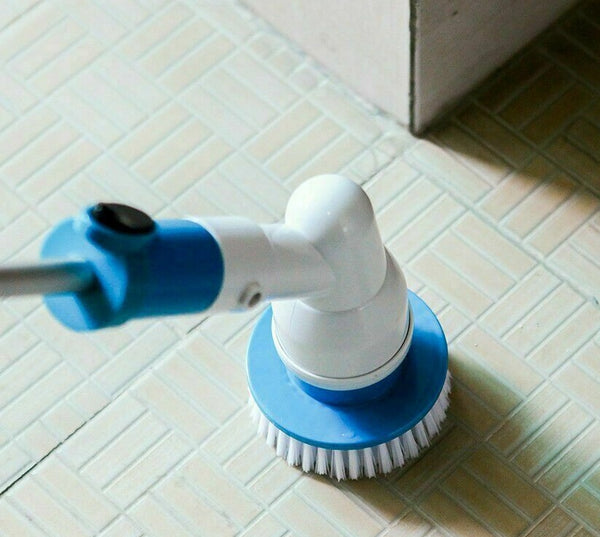 Turbo Spin Scrub Mop Bath Cleaning Brush High Floor Scrubber Hurricane Home - Lets Party