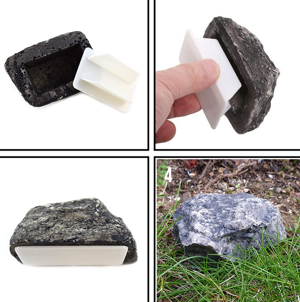 Key Rock Fake Rock Artificial Stone Hide A Spare Key Hiding Hider Decor - Lets Party