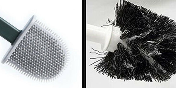 Revolutionary Soft Silicone Flex Toilet Brush With Holder Cleaning Brush Set - Lets Party
