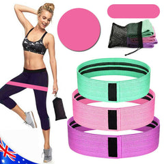 Resistance Booty Bands Set-3 Hip Circle Loop Bands Workout Exercise Guide & Bag