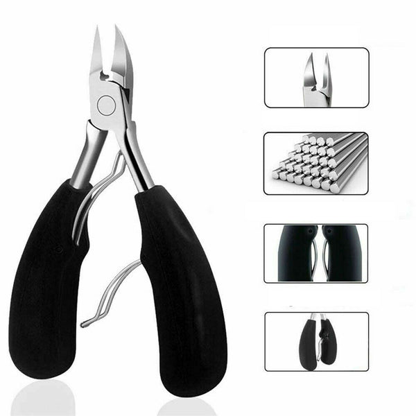 Toe Nail Cutter Clipper Nipper Chiropody Fungus Ingrown Scissors Tool Heavy Duty - Lets Party