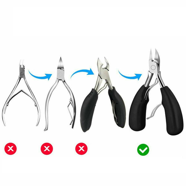 Toe Nail Cutter Clipper Nipper Chiropody Fungus Ingrown Scissors Tool Heavy Duty - Lets Party