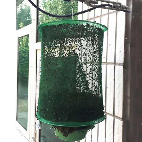 Reusable Insect Killer Net Fly Trap Cage Trap Outdoor Ranch Pest Hanging Catcher - Lets Party