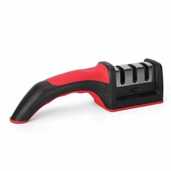 Knife Sharpener 3 Stage Kitchen Diamond Sharp Knives Sharpening Tool - Lets Party