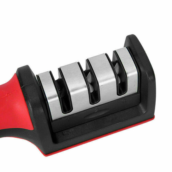 Knife Sharpener 3 Stage Kitchen Diamond Sharp Knives Sharpening Tool - Lets Party