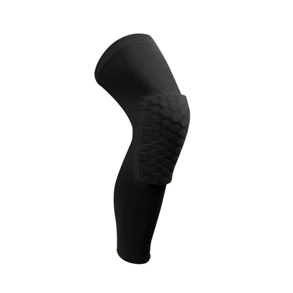 Leg Long Sleeve Protector Support Brace Honeycomb Pad Basketball Knee Crashproof - Lets Party