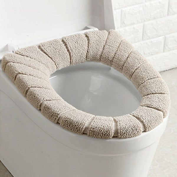 Cover Seat Bathroom Cushion Closestool Toilet Soft Pad Washable Warmer Mat - Lets Party