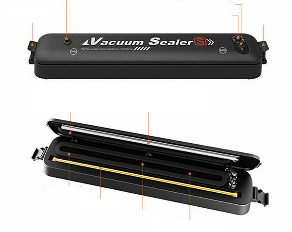 Home Kitchen Vacuum Food Sealer Machine Storage Packaging Saver Heat - Lets Party