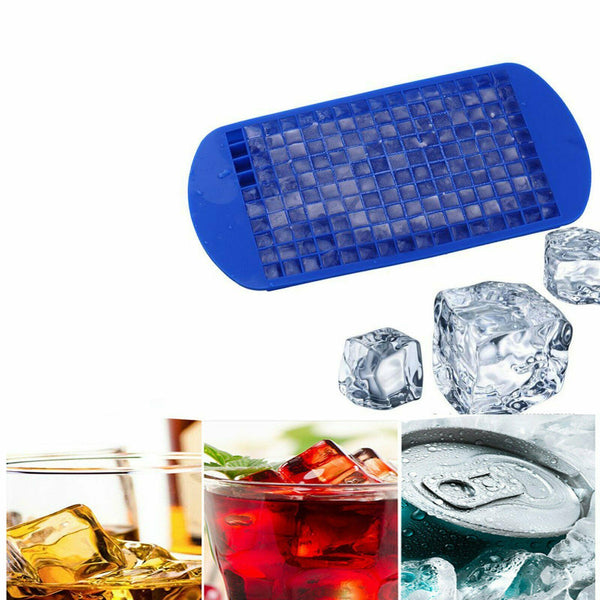 160 Silicone Mini Ice Cube Tray Frozen Cube Molds Mould Kitchen Bar Tool - Lets Party