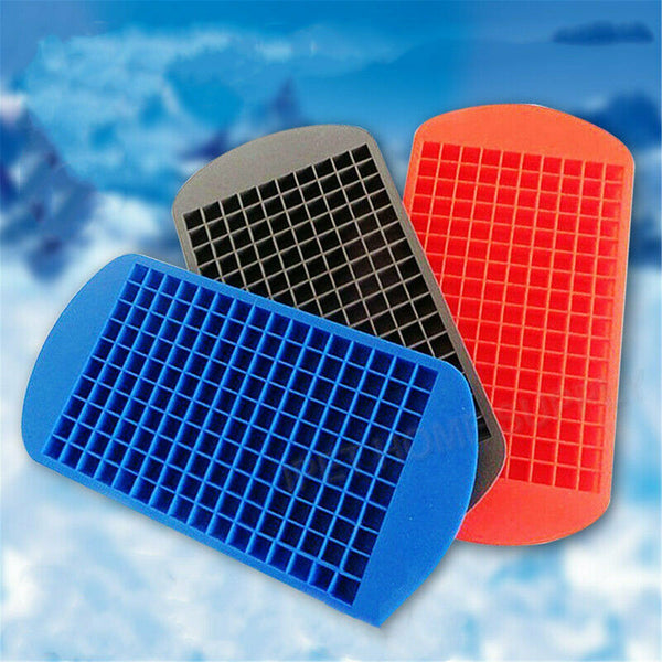 160 Silicone Mini Ice Cube Tray Frozen Cube Molds Mould Kitchen Bar Tool - Lets Party