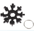8 in 1 Stainless Multi-tool Snowflake Keychain Wrench Screwdriver Bottle Opener - Lets Party
