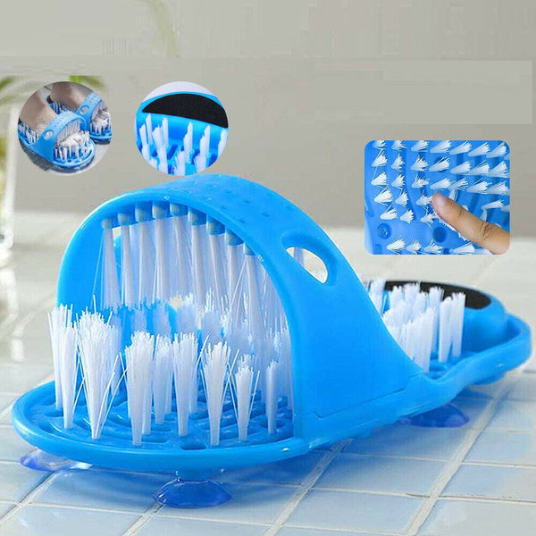 Shower Feet Foot Scrubber Massager Cleaner Exfoliating Washer Wash Slipper Brush - Lets Party