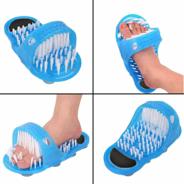 Shower Feet Foot Scrubber Massager Cleaner Exfoliating Washer Wash Slipper Brush - Lets Party