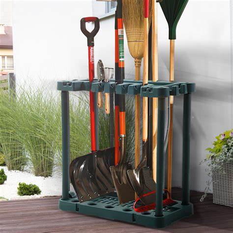 Garden Farm Shed Garage Tools Storage Rack Long Short Handles Organizer Holder - Lets Party