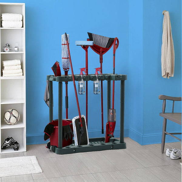 Garden Farm Shed Garage Tools Storage Rack Long Short Handles Organizer Holder - Lets Party